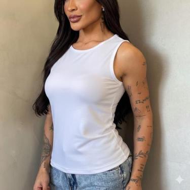 Imagem de Regata Zara em Suplex de Poliamida para Conforto e Estilo, M, 1 unidad