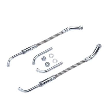 Imagem de Generic Kit de Raspadores de Gelo Motos de Neve de Metal Duráveis ​​adequadas para de Pista 2-1/2 Compatibilidade Universal para Tração de Gelo Prata Peças para Entusiastas de Motos de Neve