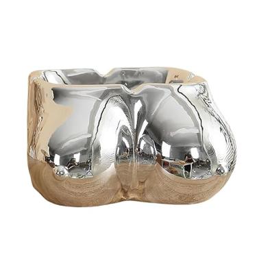 Imagem de Cinzeiro engraçado para seios sexy feminino, cinzeiro de cerâmica para ambientes internos e externos, cinzeiros legais de arte corporal para decoração de escritório em casa, pátio, cinzeiro vintage