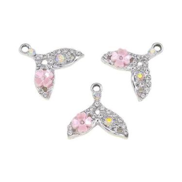 Imagem de Pingente De Cauda De Sereia 10 Peças Com Design De Flor, Estrela E Bal