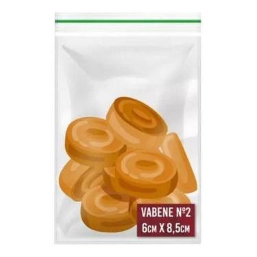 Imagem de 100 Sacos Saquinho Zip Lock Hermético N2 6x9 Abre E Fecha - Vabene