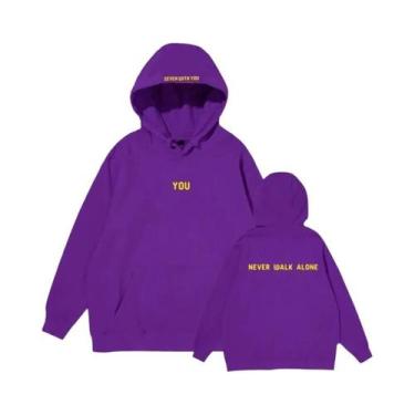 Imagem de Moletom com capuz estampado inverno plus moletom de lã Harajuku Never 