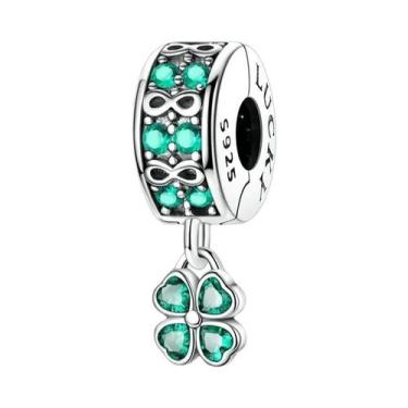 Imagem de Pingentes De Trevo De Quatro Folhas Verde, Abacate E Cacto Em Prata 92