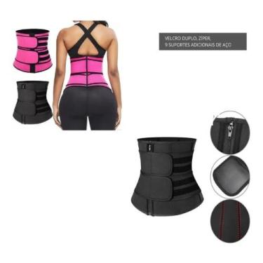 Imagem de Cinta Modeladora Abdominal Super Redutora Para Coluna E Postura Com Zi