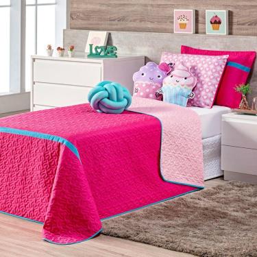 Imagem de Kit Cobre Leito Cupcake Dupla Face Almofadas Queen 08 Peças