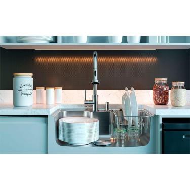 Imagem de Kit Cuba Gourmet Arell Kameel Inox Escovado Inox