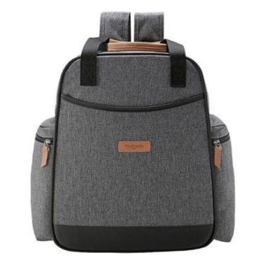 Imagem de Mochila de Maternidade Pirulitando Baby Aconchego Cinza-Unissex