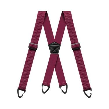 Imagem de Suspensórios Masculinos Reforçados Ajustáveis Elásticos De 4,06 Cm De 