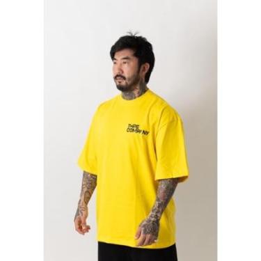 Imagem de Camiseta Oversized Gola Alta Company Amarelo-Unissex