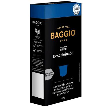 Imagem de CAFÉ BAGGIO CÁPSULA TORRADO E MOÍDO DESCAFÉINADO 50G