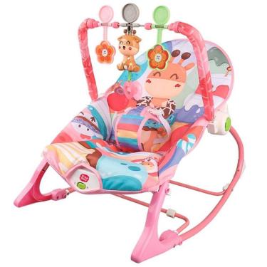 Imagem de Cadeira de Balanço BABY com Mobile ATE 18 KG Guta Guti Rosa