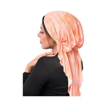 Imagem de Hijab Com Estampa Floral Para O Ramadan, Turbante Macio E Elástico Com