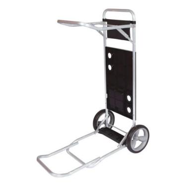 Imagem de Carrinho De Praia Cadeiras Com Extensor Pratico Mor Preto