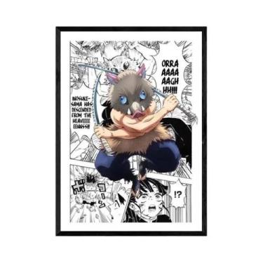 Imagem de Pôster De Anime Demon Slayer Inosuke, Pintura Em Tela, Arte De Parede 