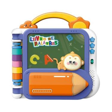 Imagem de Livro Educativo Interativo de Palavras para Bebê - Maxi Baby -, Azul