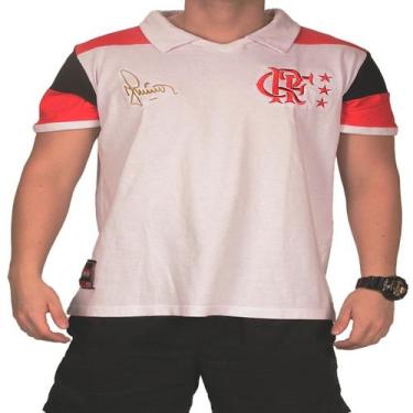 Imagem de Camisa Flamengo Retro Junior 92 Polo Oficial Escudo Bordado - Brazilin
