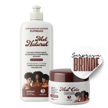 Imagem de Kit Ativador Mel Natural + Mel cola 250g Modelagem Trihair