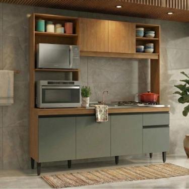 Imagem de Armário de Cozinha Compacta Tóquio 180cm 6 Portas com Torre Quente Men