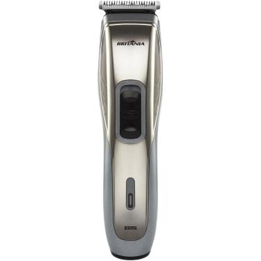 Imagem de Aparador de Cabelo Britânia BCR20SG Cinza Bivolt Sem Fio Lâmina Inox Resistente à Água...