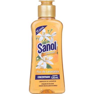Imagem de Limpador Concentrado de Superfície, Perfumador, Flor de Laranjeira, Sanol, 120 ml, Laranja