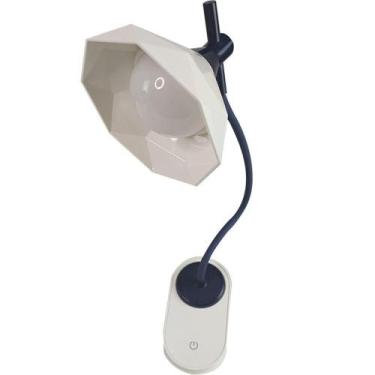 Imagem de Luminaria De Mesa C/Garra Articulavel Led 3 Cores Abajur - LEVA PRO PE