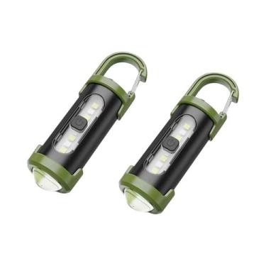 Imagem de Lanterna LED COB Recarregável Com 7 Modos, Lâmpada De Emergência Portá