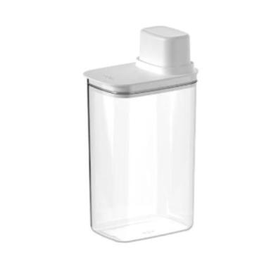 Imagem de Pote Hermético Para Mantimentos com Medidor Ou 2,3L Linha Drop Branco 