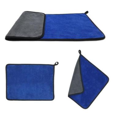 Imagem de 3 Und Flanela Toalha Microfibra Automotiva 600gsm 30x40cm - Flanela Mi