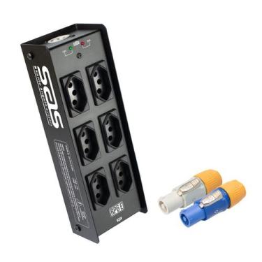 Imagem de Régua de Energia para Palco Santo Angelo 6 Tomadas com Saída Power RP6