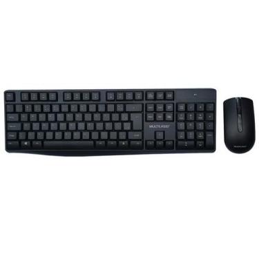 Imagem de Teclado e mouse sem fio 2.4ghz multimidia usb com pilhas multilaser tc