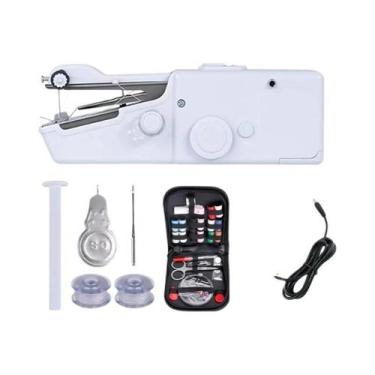 Imagem de Máquina De Costura Portátil Mini Elétrica Para Artesanato E Suprimento