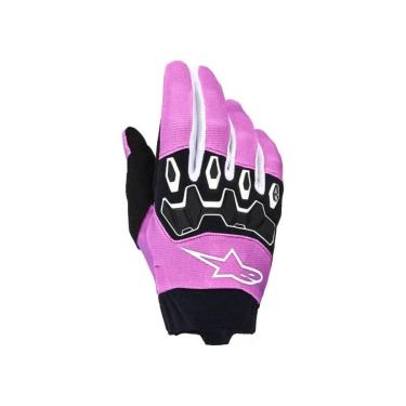 Imagem de Luva Alpinestars Full Bore V2 Feminina Preto Branco e Roxo-Feminino