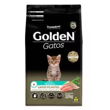 Imagem de Ração Golden Para Gatos Filhotes Sabor Frango 3kg - PREMIER PET