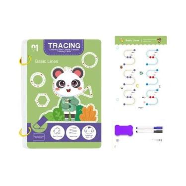 Imagem de Caderno Mágico Reutilizável Para Crianças: Treinamento De Desenho E Co