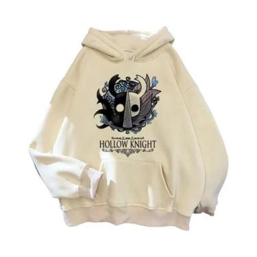 Imagem de Hoodies Masculinos Hollow Knight Ulzzang Grunge Y2k Estilo Estético, P