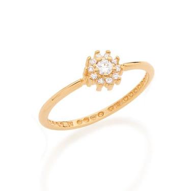 Imagem de Anel Skinny Ring Formatura Flor Cravejada Rommanel 512363 Tamanho:12Co