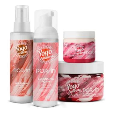 Imagem de Kit Yogo Amarena Poran Ice Cream - Espuma Facial, Leite Hidratante, Cr