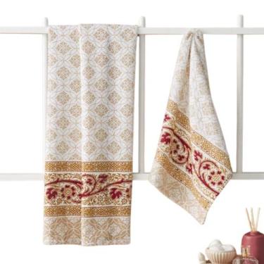 Imagem de Toalha felpuda de banho estampa joia 70cm x 135cm lepper