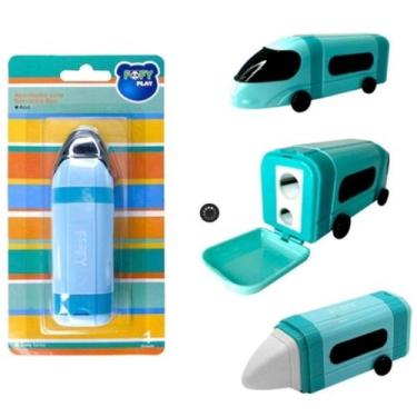 Imagem de Apontador com Borracha Bus Azul - Fofy - Mundo Fofy