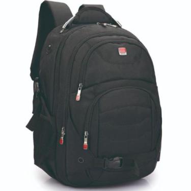Imagem de Mochila Notebook Reforçada Semi-impermeável Executiva Alça Cabo De Aço