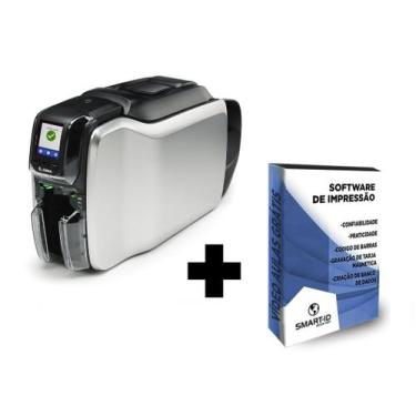 Imagem de Impressora de Crachás e Cartões Zebra ZC300 Simplex, Bivolt