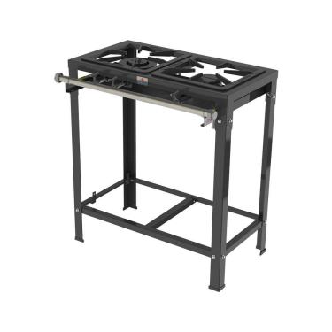 Imagem de Fogão Industrial a Gás 2 Bocas 1 Simples 1 Dupla com Espera para Forno PMSD-21 Progás