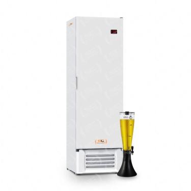 Imagem de Cervejeira Expositora Refrimate VCC400S 400L Porta Sólida Branca com Chopeira 3,5L 110V