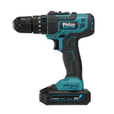 Imagem de Parafusadeira Furadeira com Impacto Philco PPF21M Doméstica com Maleta e Bit Duplo 21V Bivolt