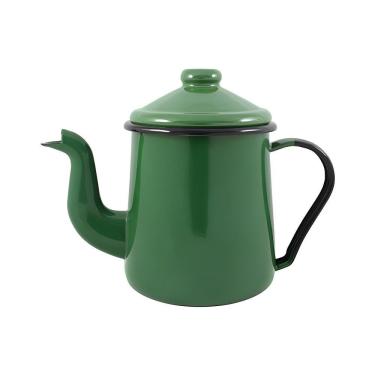 Imagem de Cafeteira Tradicional Esmaltada 1,1L para Servir e Decorar em Aço Especial Verde Ewel
