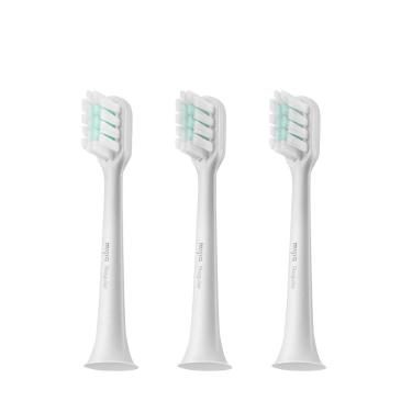 Imagem de Kit com 3 Refil para Escova Elétrica Xiaomi T200 Cerdas Ultrafinas 0,15mm Branco