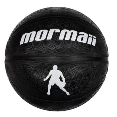 Imagem de Bola de Basquete Mormaii Glide Extra Grip Câmara de Butil Indoor Outdoor Preto