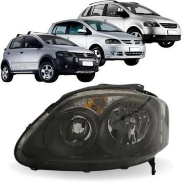 Imagem de Farol fox crossfox spacefox 2009 2009 2010 negra duplo le - AUTOMOTIVE
