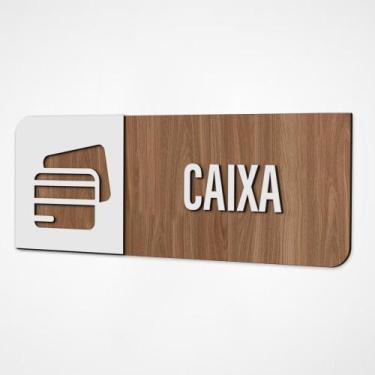 Imagem de Placa Sinalização Indicativa Caixa - NoBrand