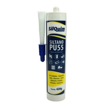 Imagem de Selante PU 55 Branco Siltano com Elasticidade Permanente e Alta Adesividade Sil 400G